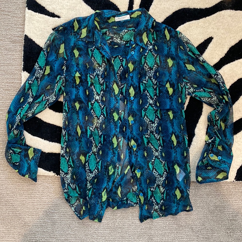 Equipment brand, silk shirt